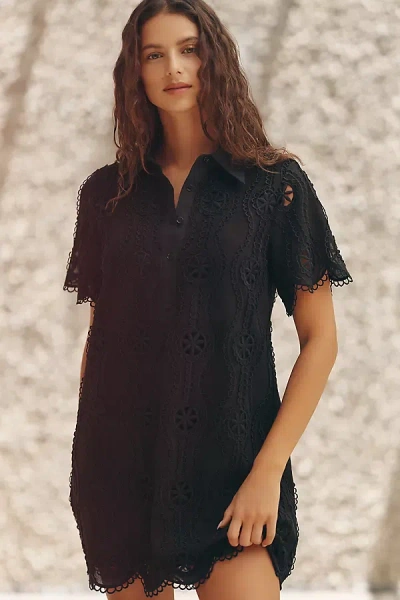 Endless Rose Scallop Dress In Black
