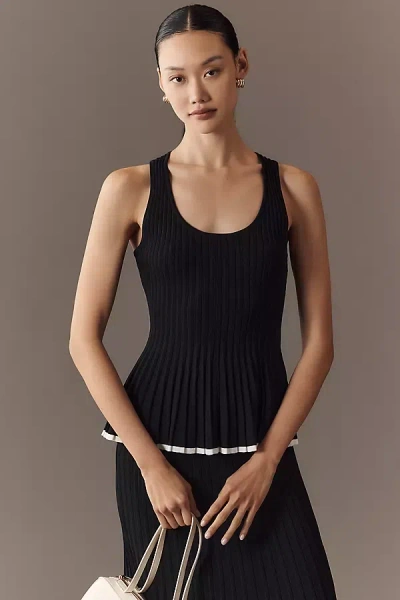 Endless Rose Scoop-neck Pleated Hourglass Sweater Tank Top