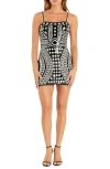 Endless Rose Sequin Beaded Minidress In Black