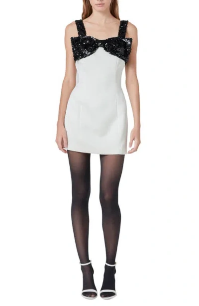 Endless Rose Sequin Bow Minidress