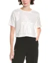 Endless Rose Sequin Crop Top In White