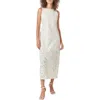 Endless Rose Sequin Floral Sleeveless Dress In Ivory