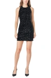 Endless Rose Sequin Halter Minidress In Black
