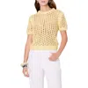 Endless Rose Sequin Open Stitch Sweater In Multi