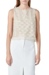 Endless Rose Sequin Sleeveless Top In Champagne
