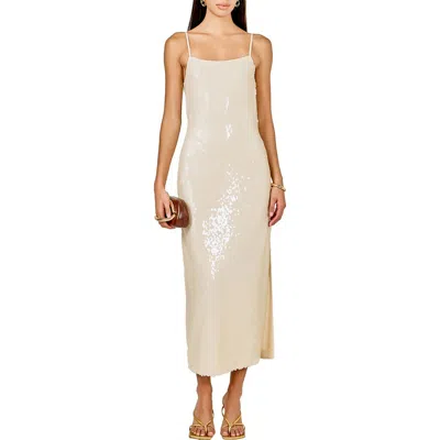 Endless Rose Sequin Slipdress In White