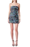 Endless Rose Sequin Strapless Minidress In Multi