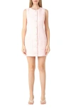 Endless Rose Sequin Tweed Button-up Minidress In Pink