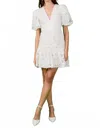 Endless Rose Sequins Lace Mini Dress In White In Neutral