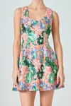 Endless Rose Sequins Mini Dress In Multicolor In Multi