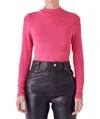 Endless Rose Women's Sheen Stretch Long Sleeve Top In Pink