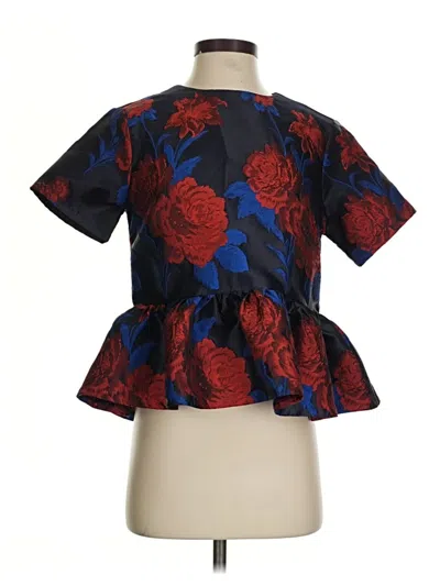 Pre-owned Endless Rose Short Sleeve Blouse In Black