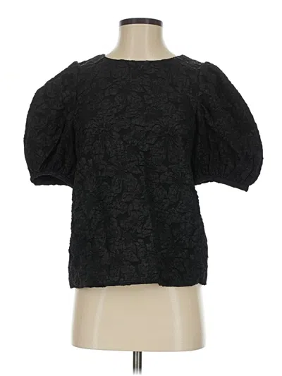 Pre-owned Endless Rose Short Sleeve Blouse In Black