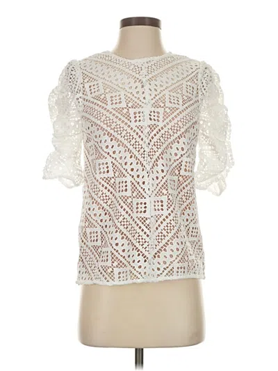 Endless Rose Short Sleeve Blouse In Ivory