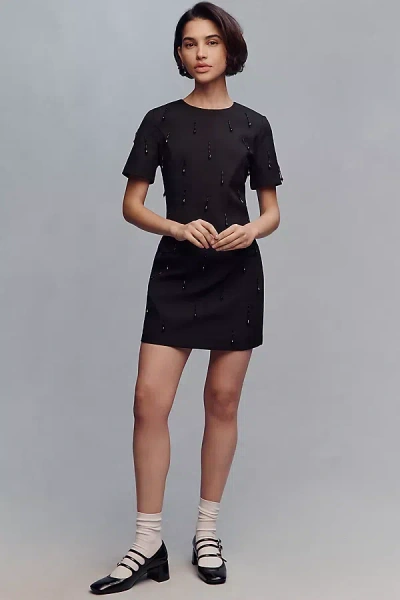 Endless Rose Short-sleeve Shift Dress In Animal Print