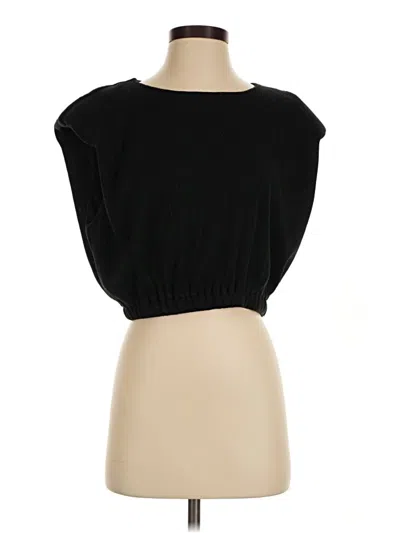 Pre-owned Endless Rose Short Sleeve Top Black Boatneck Tops