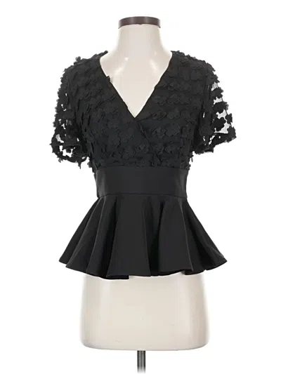 Pre-owned Endless Rose Short Sleeve Top Black Sweetheart Neckline Tops