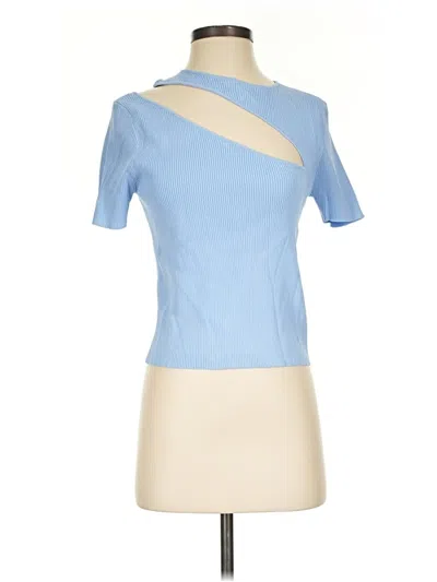 Pre-owned Endless Rose Short Sleeve Top Blue One Shoulder Neckline Tops
