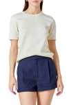 Endless Rose Side Bow Sweater In Neutral