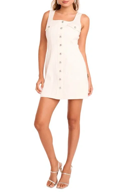 Endless Rose Sleeveless Button-up Denim Minidress