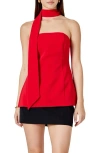 Endless Rose Sleeveless Choker Tie Top In Red
