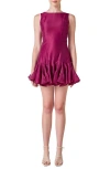 Endless Rose Sleeveless Godet Minidress In Pink
