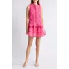 Endless Rose Sleeveless Lace A-line Dress In Fuchsia
