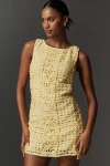 Endless Rose Sleeveless Lace Crew-neck Mini Dress