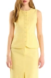 Endless Rose Sleeveless Linen Blend Top