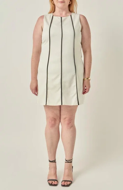 Endless Rose Sleeveless Minidress In Neutral