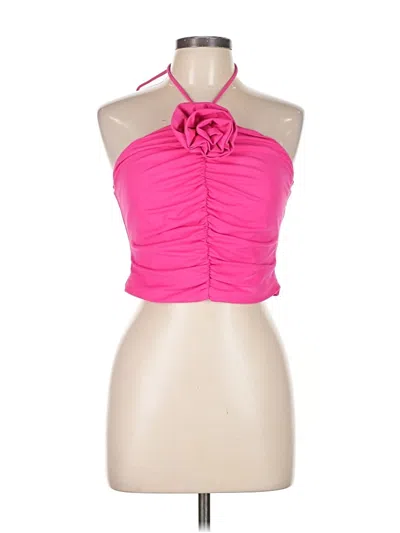 Pre-owned Endless Rose Sleeveless Top Pink Halter Neckline Tops