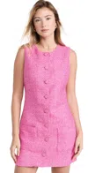 Endless Rose Sleeveless Tweed Minidress In Berry