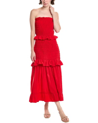 Endless Rose Smocked Maxi Dress In Red
