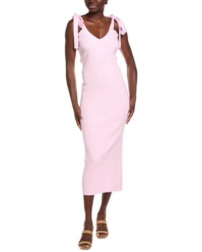 Endless Rose Solid Knit Midi Dress In Pink