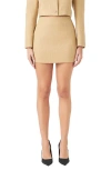 Endless Rose Women's Tweed Mini Skirt In Tan