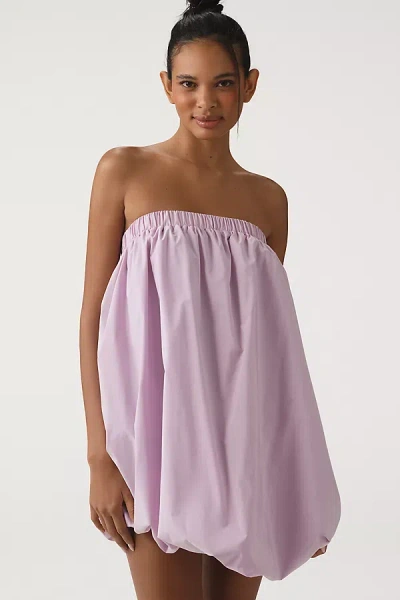 Endless Rose Strapless Bubble Mini Dress In Purple