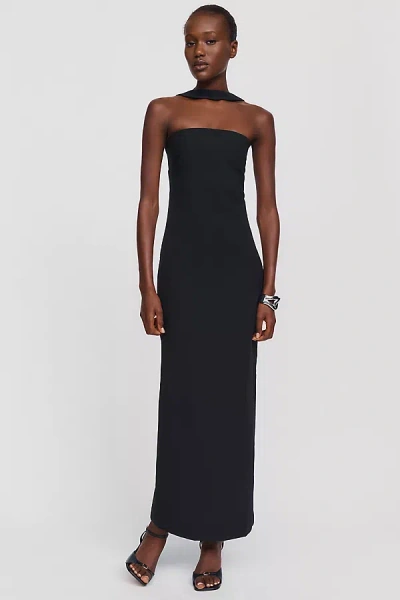 Endless Rose Strapless Midi Dress In Black