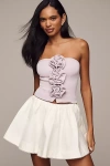 Endless Rose Strapless Flower Top Lavendar M In Purple