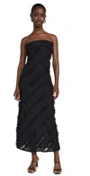 Endless Rose Ruffle Strapless Maxi Dress In Black