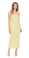 Endless Rose Strapless Sequins Maxi Dress Butter In Butter