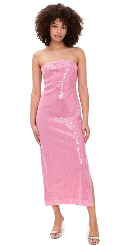 Endless Rose Strapless Sequins Maxi Dress Pink