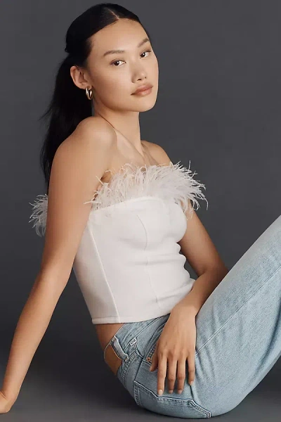 Endless Rose Strapless Top In White