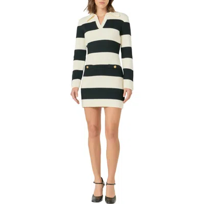 Endless Rose Stripe Long Sleeve Minidress
