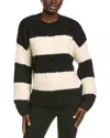Endless Rose Striped Chunky Wool-blend Sweater In Multi