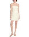 Endless Rose Suede Fringe Spaghetti Dress In Neutral