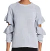 Endless Rose Sweater In Heather Grey In Grey