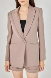 Endless Rose Tailored Single Button Blazer In Pink