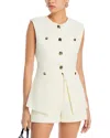 Endless Rose Tailored Vest In White