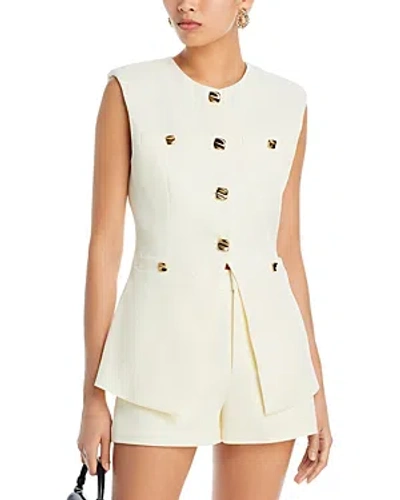 Endless Rose Tailored Vest In Cream