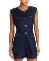 Endless Rose Tailored Vest In Navy